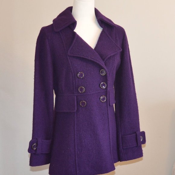 sandro purple coat